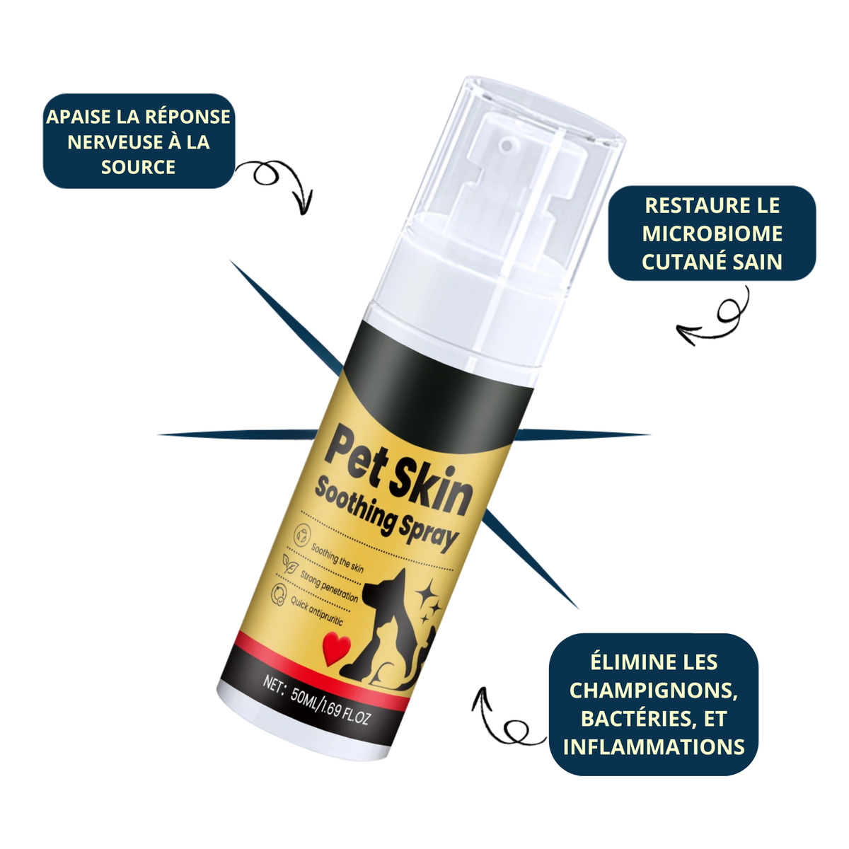 Spray apaisant certifié véto